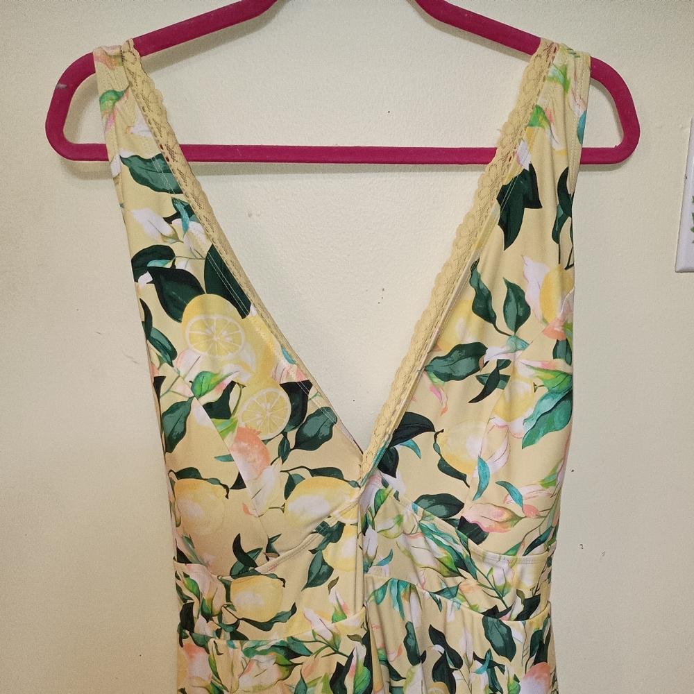 Torrid Lemon Swim Dress